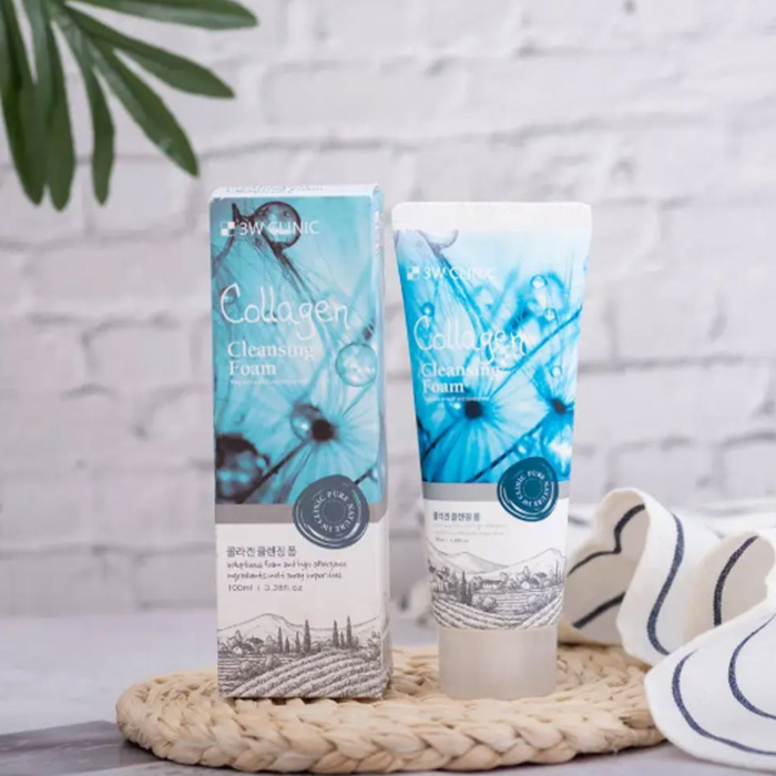 3W Clinic Collagen Cleansing Foam (100ml) - Image 2
