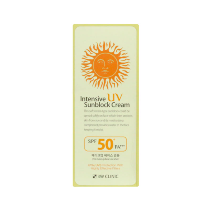 3W Clinic Intensive UV Sunblock Cream SPF50+ Pa+++ (70ml) - Image 3